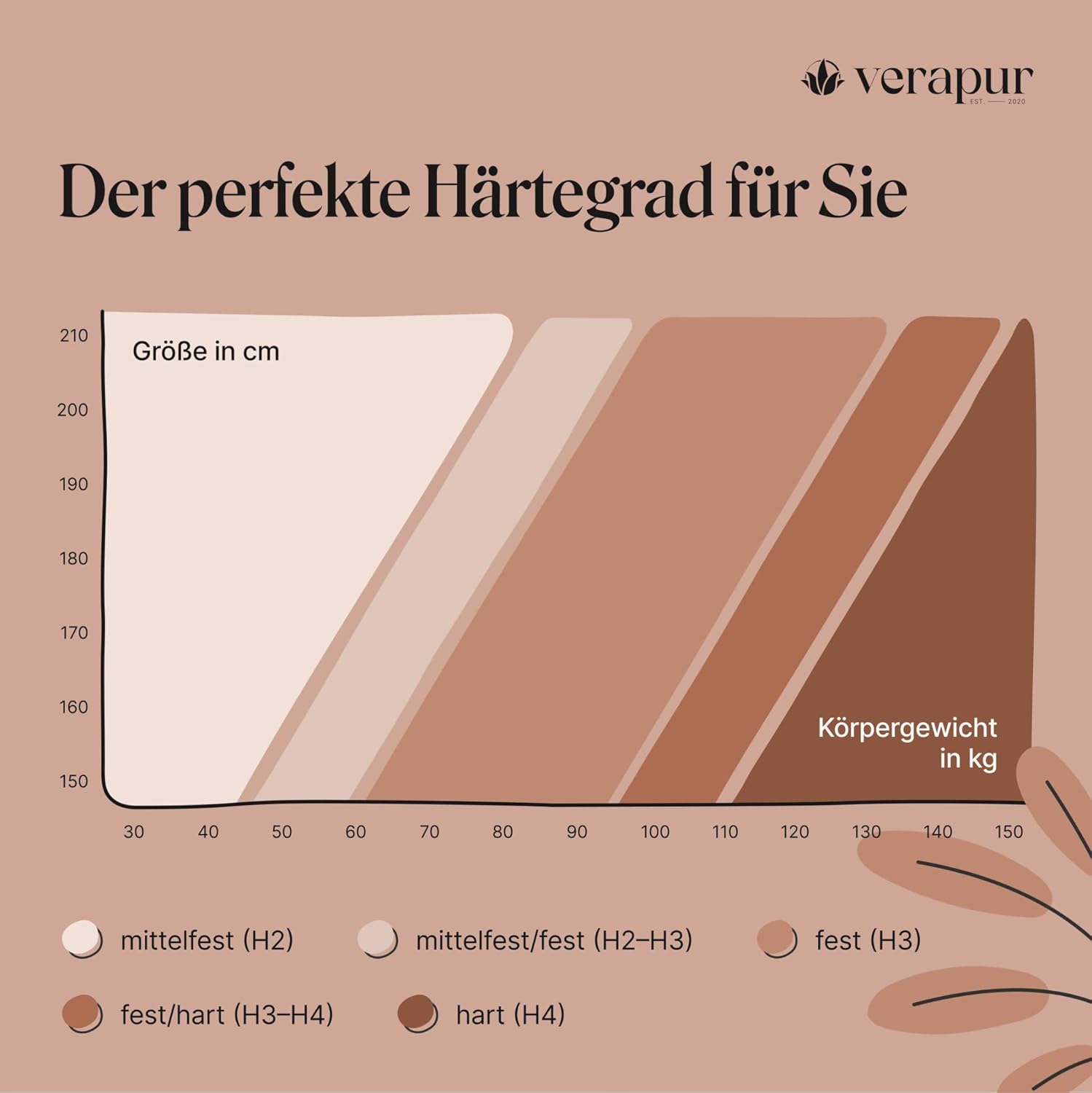 verapur Ortho Plus Taschenfederkernmatratze, H1-100 x 200 cm, 7-Zonen Matratze, Tonnentaschenfederkernmatratze, waschbarer Bezug, Öko-Tex, 23 cm hoch