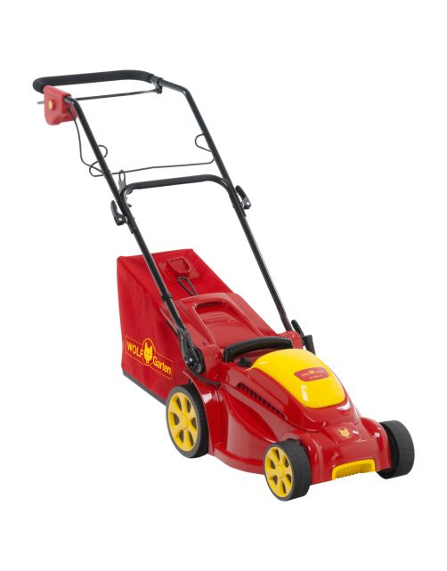 Wolf-Garten Elektromaaier A340e - Grasmaaier - 34 cm 30 l Rood Geel 1400 Watt