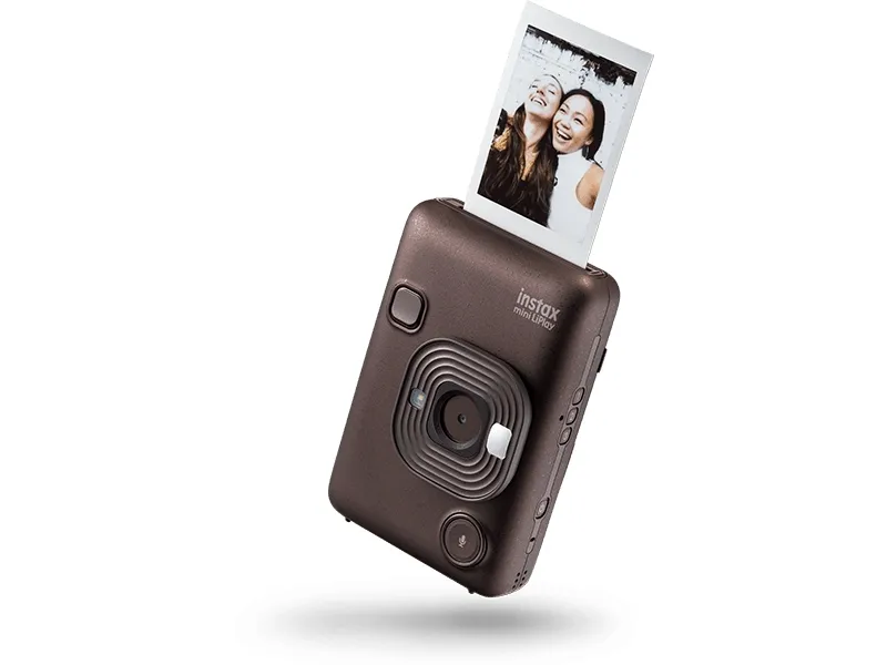 Fujifilm Instax Mini LiPlay - Digitalkamera - kompakt med hurtigfotoprinter - Bluetooth - dyb bronze