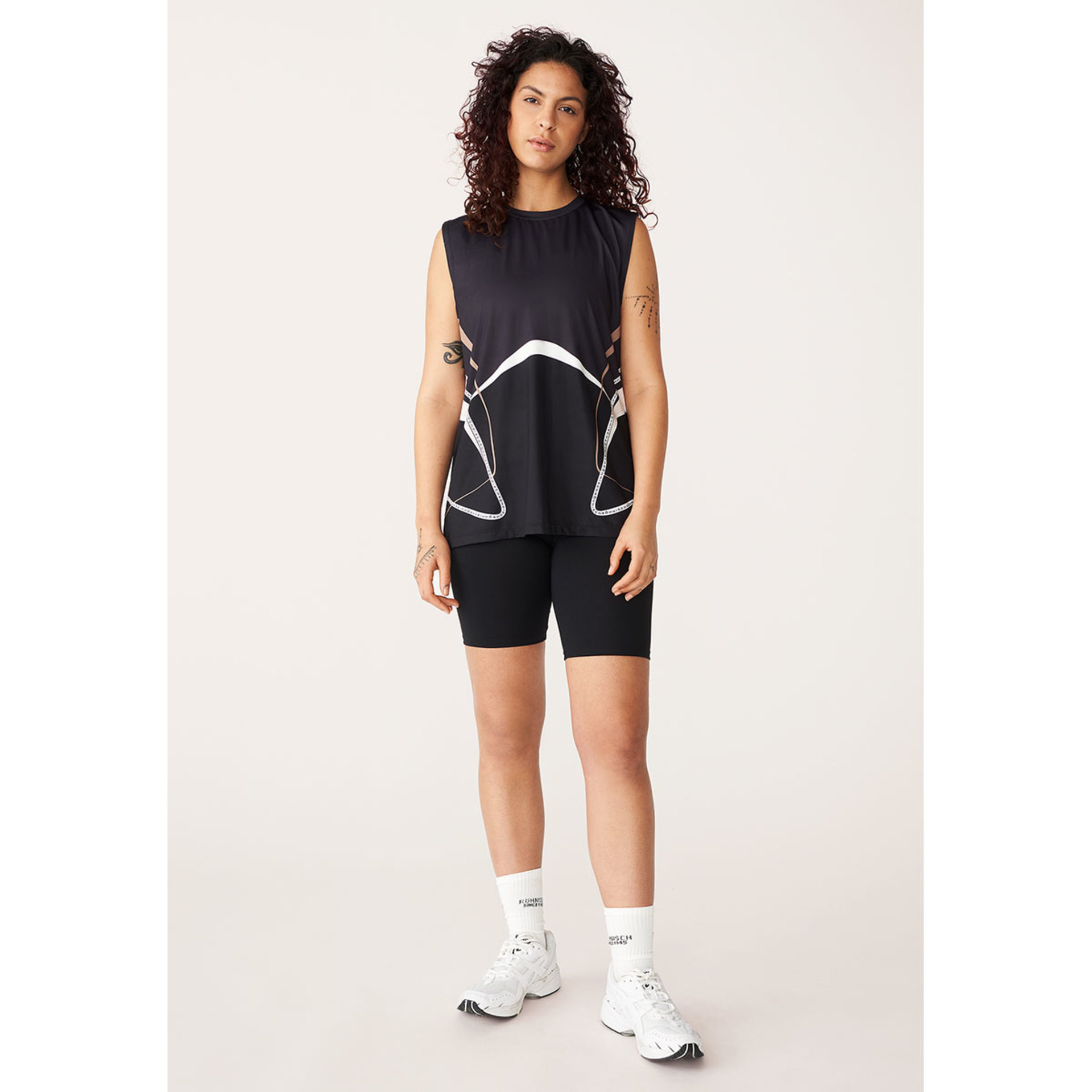 Röhnisch Sprint Block Hardloopshirt Zonder Mouwen Zwart Dames