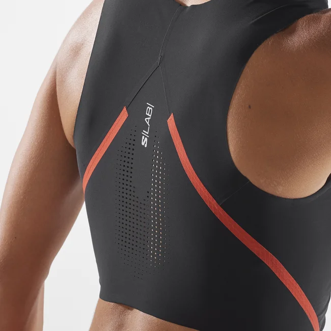 S/LAB SPEED  Tanktop Damen DEEPBLACK/FieryRed