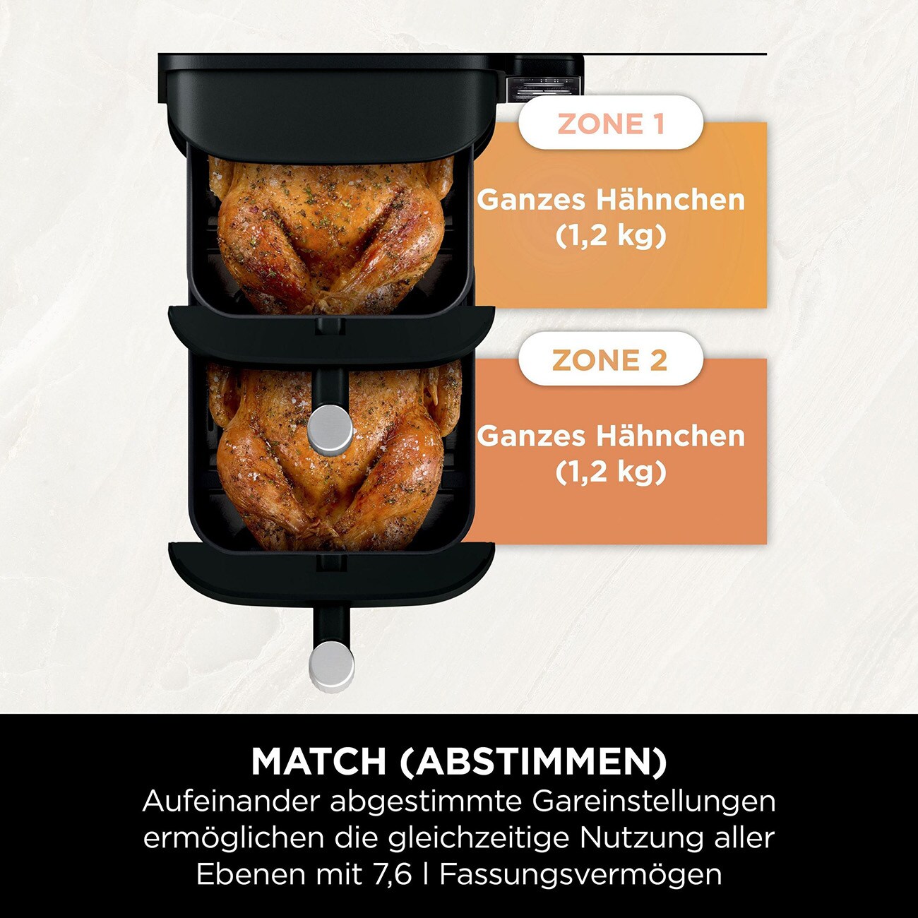 Ninja Double Stack SL300EU schwarz Heißluftfritteuse