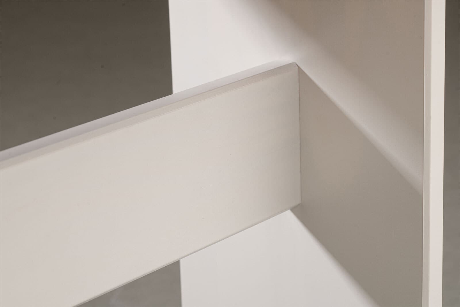 CASAVANTI Sitzbank JACOB 32.2 Weiß Massivholz / braun