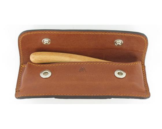 Etui Cuir Tendance 13 cm CognacMaya Etui cuir par Capdebarthes