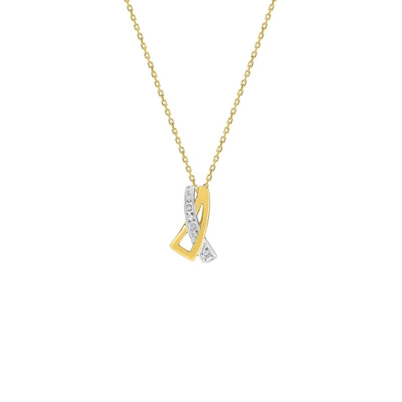 Collier Femme - Or 18 Carats - Diamant 0,01 Carats - Longueur : 42 cm