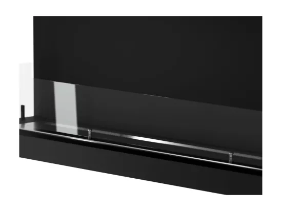 Cheminée Bioéthanol Encastrable Design C1200 V.3 avec Vitre Ouverte sur 3 Côtés Brûleur 3 Litres