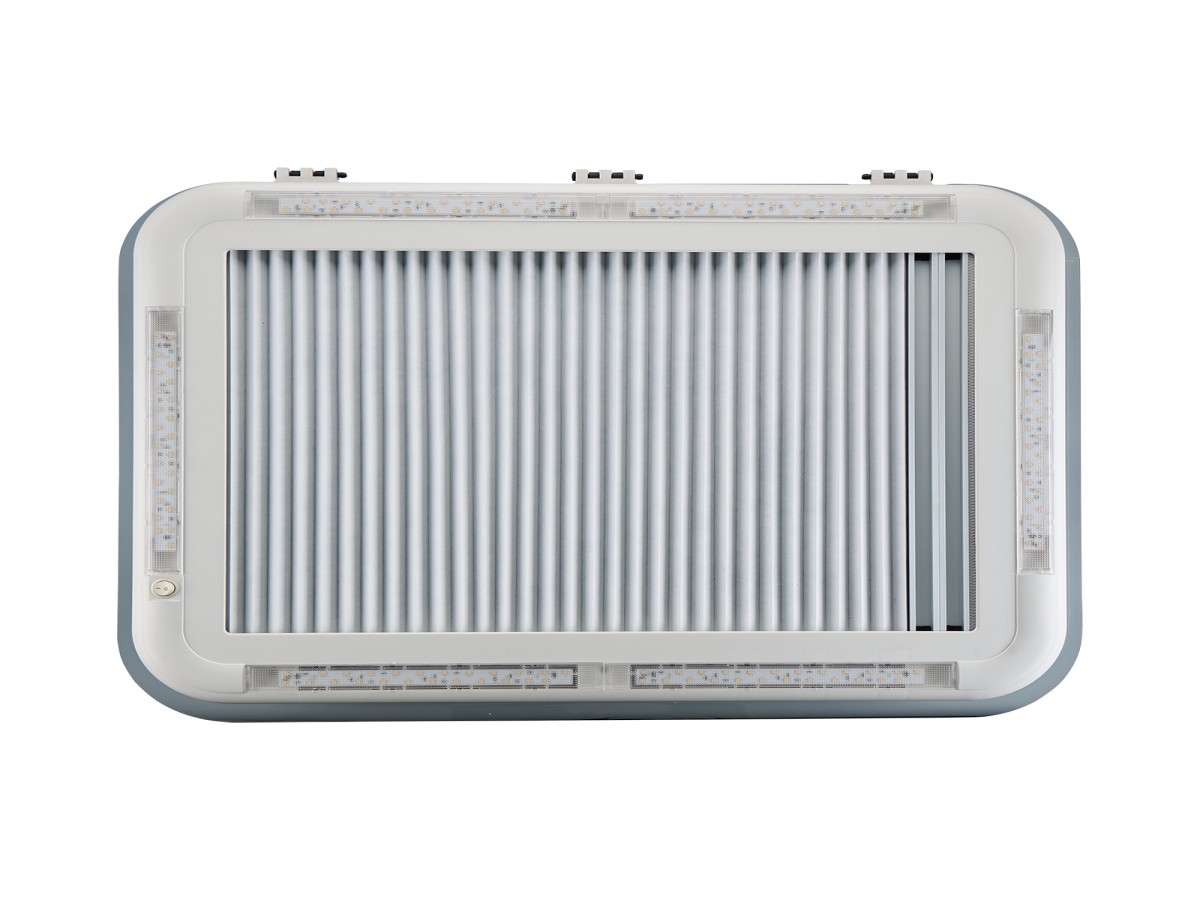 AOYI Skylight LED 70x50 cm dakluik - Smoke/White