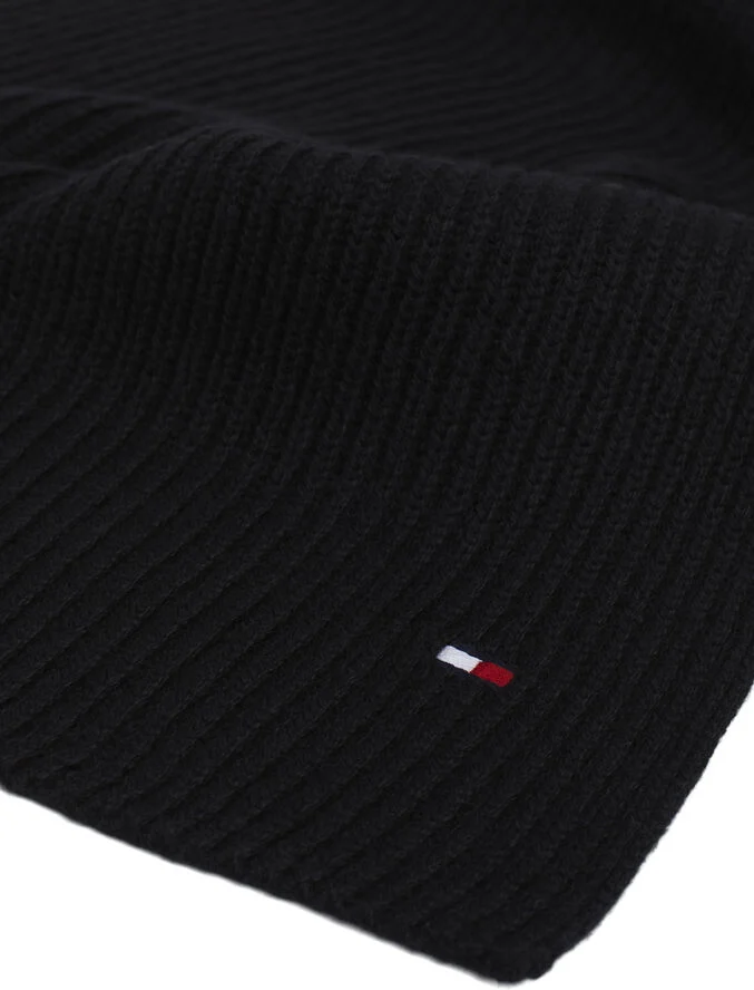 Tommy Hilfiger TH FLAG PIMA COTTON CASH SCARF Black