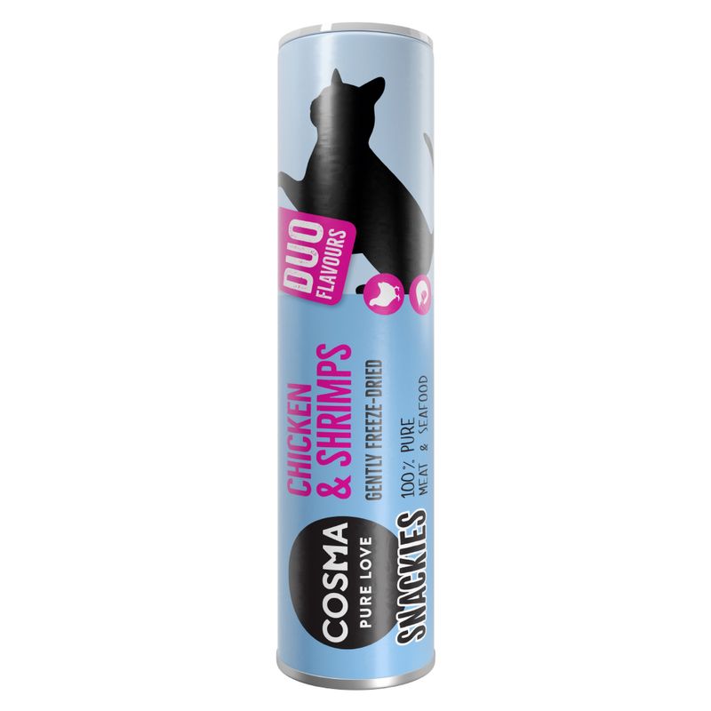 Friandises lyophilisées  Cosma Snackies DUO 2 en 1