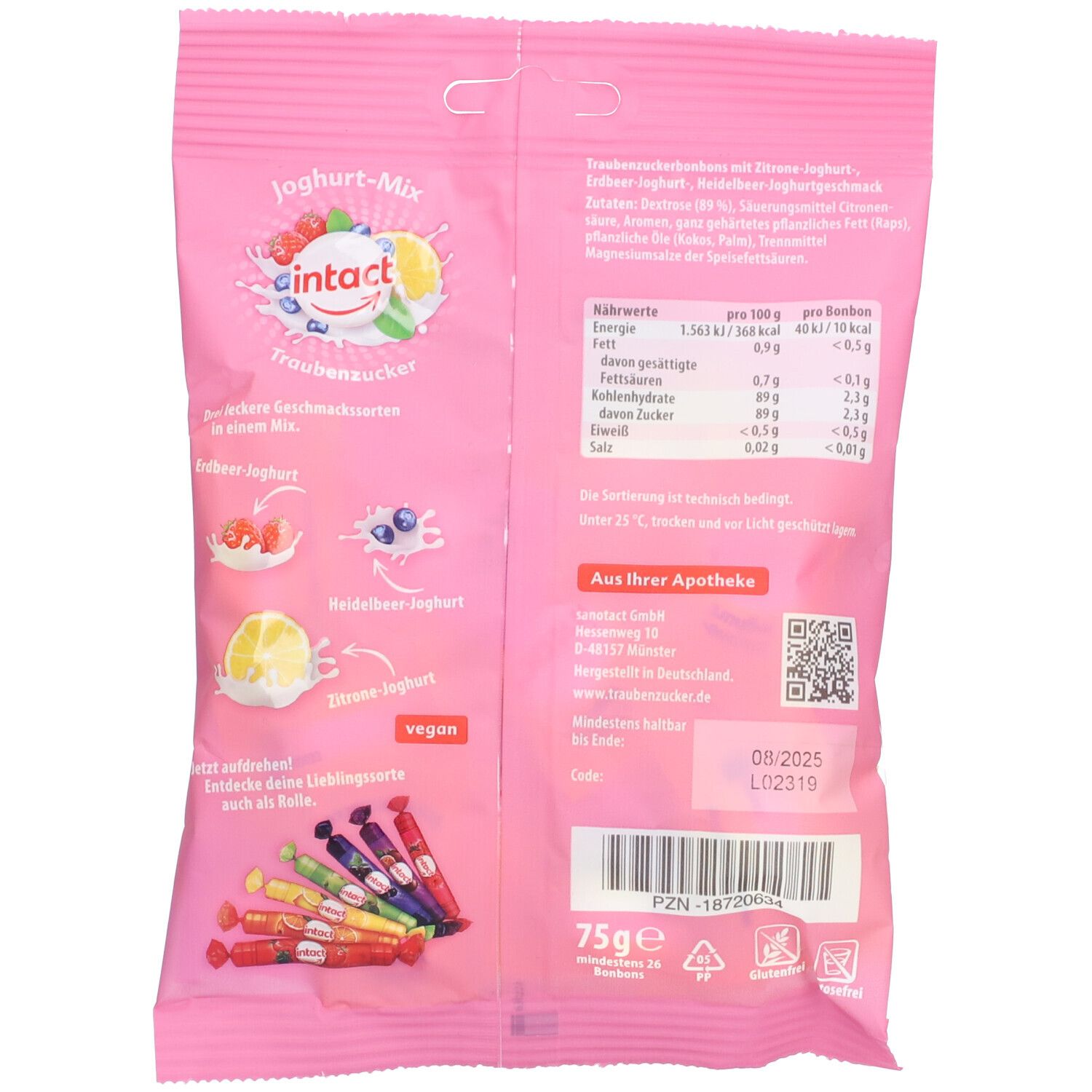 intact Traubenzucker Joghurt-Mix