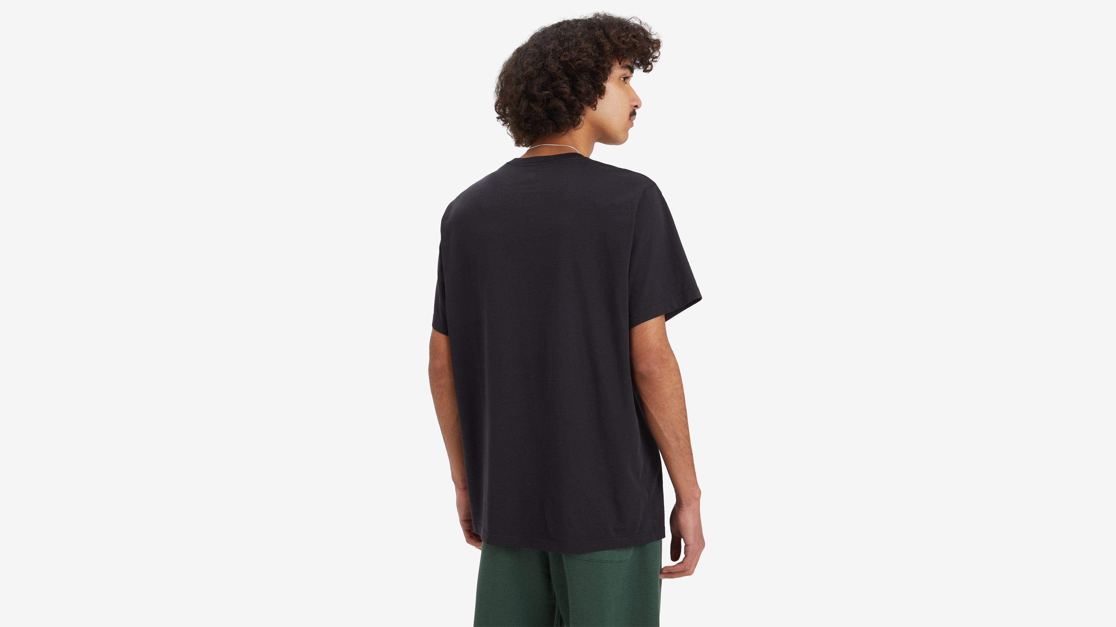 Relaxed Fit Graphic Tee - Headline Logo 3 Caviar - Black