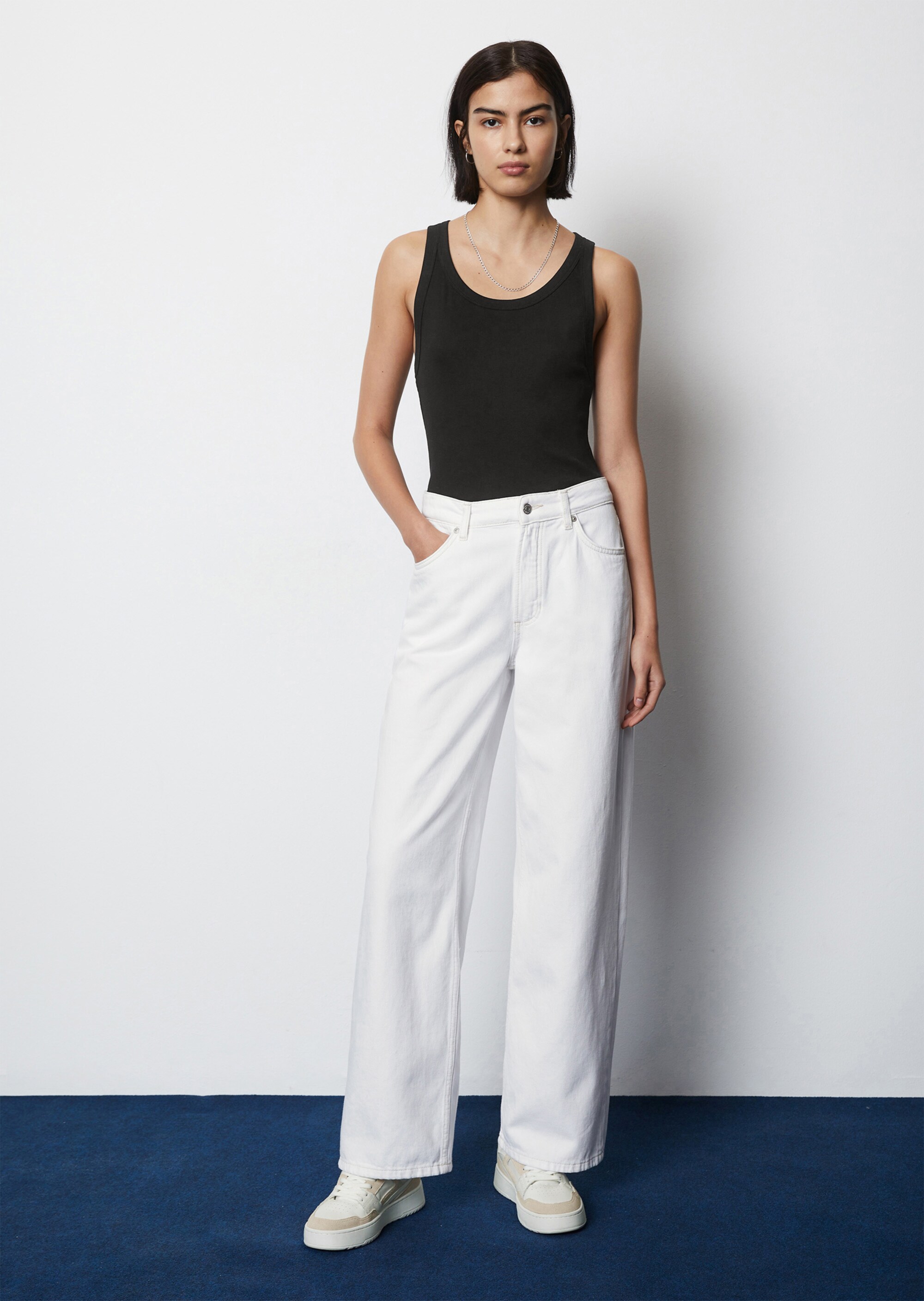 Jeans Modell TOMMA wide high waist regular length aus reinem Organic Cotton-Denim