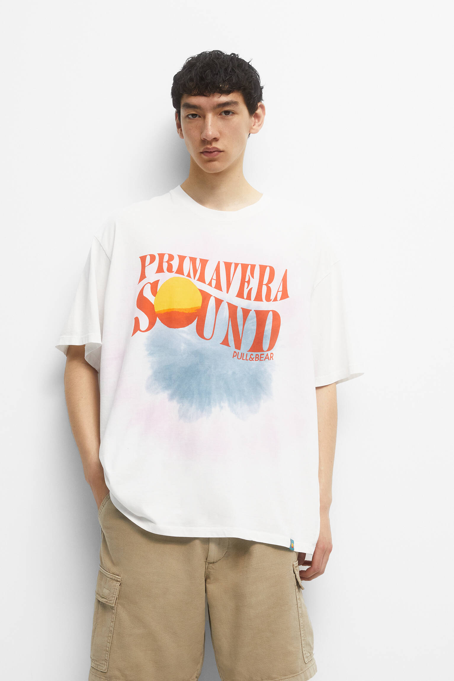 CAMISETA TIE-DYE SPRING SOUND - BRANCA SUJA
