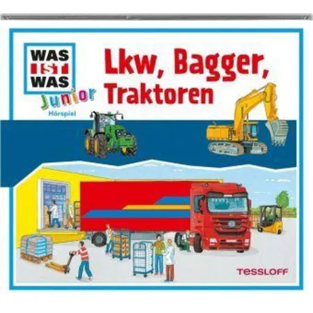 Tessloff WAS IST WAS Junior CD Lkw, Bagger, Traktoren