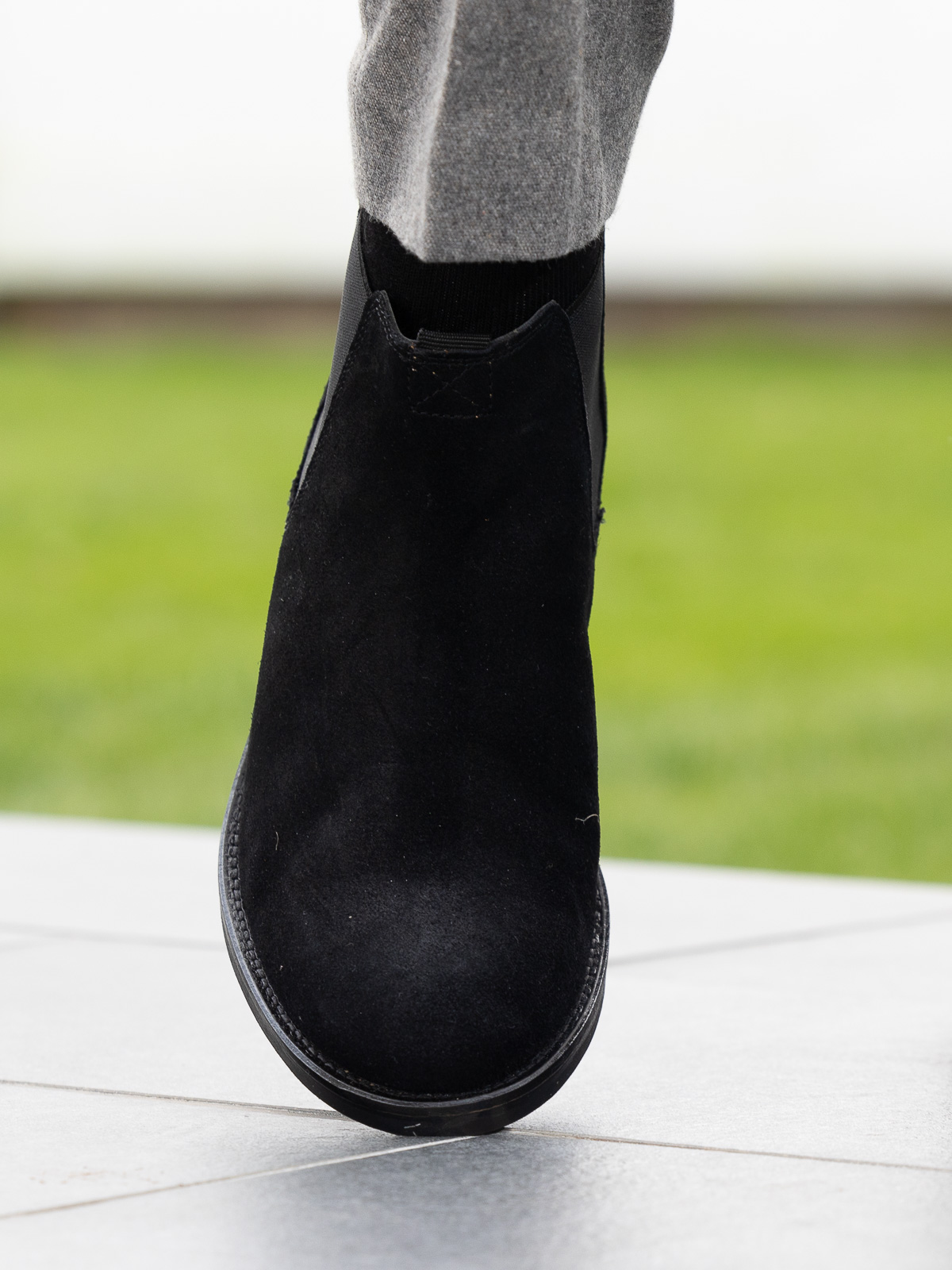 Noodles - Chelsea Boot Suede Black - Trapes Sko