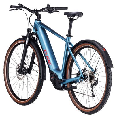 VTC Électrique Cube Nuride Hybrid Performance 500 Allroad Shimano Alivio 9V 500 Wh 29'' Bleu Metal