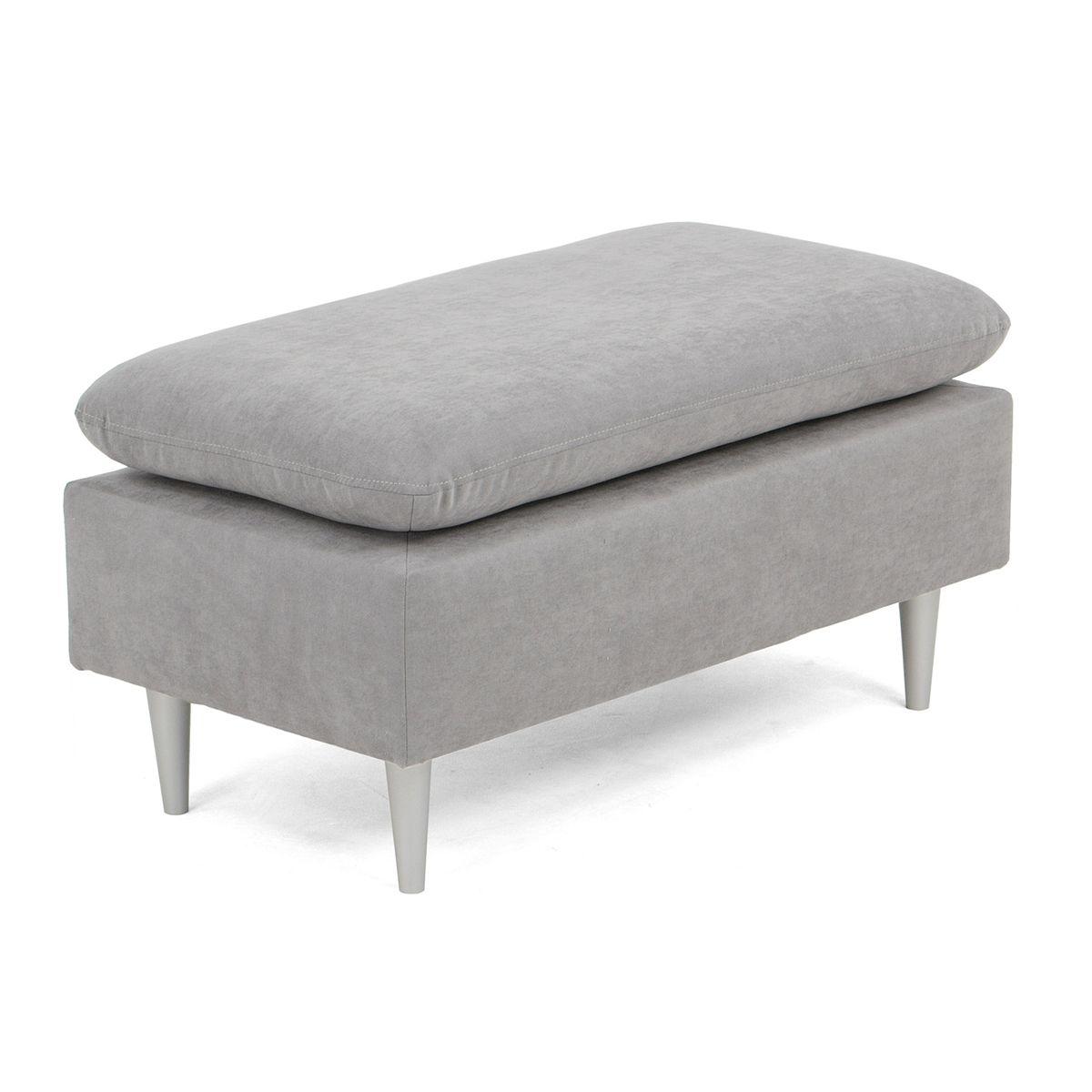 ADRIANA POUF GRIS CLAIR SORO 90