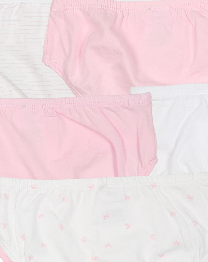 Slip CLASSICS – PFERD 5er Pack in rosa/weiß