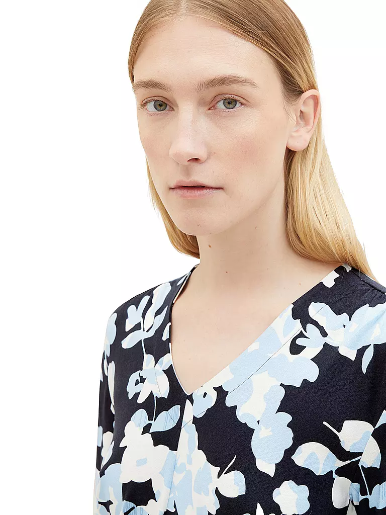 TOM TAILOR Langarmshirt  blau