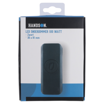 Handson LED Snoerdimmer 1-100 W Zwart