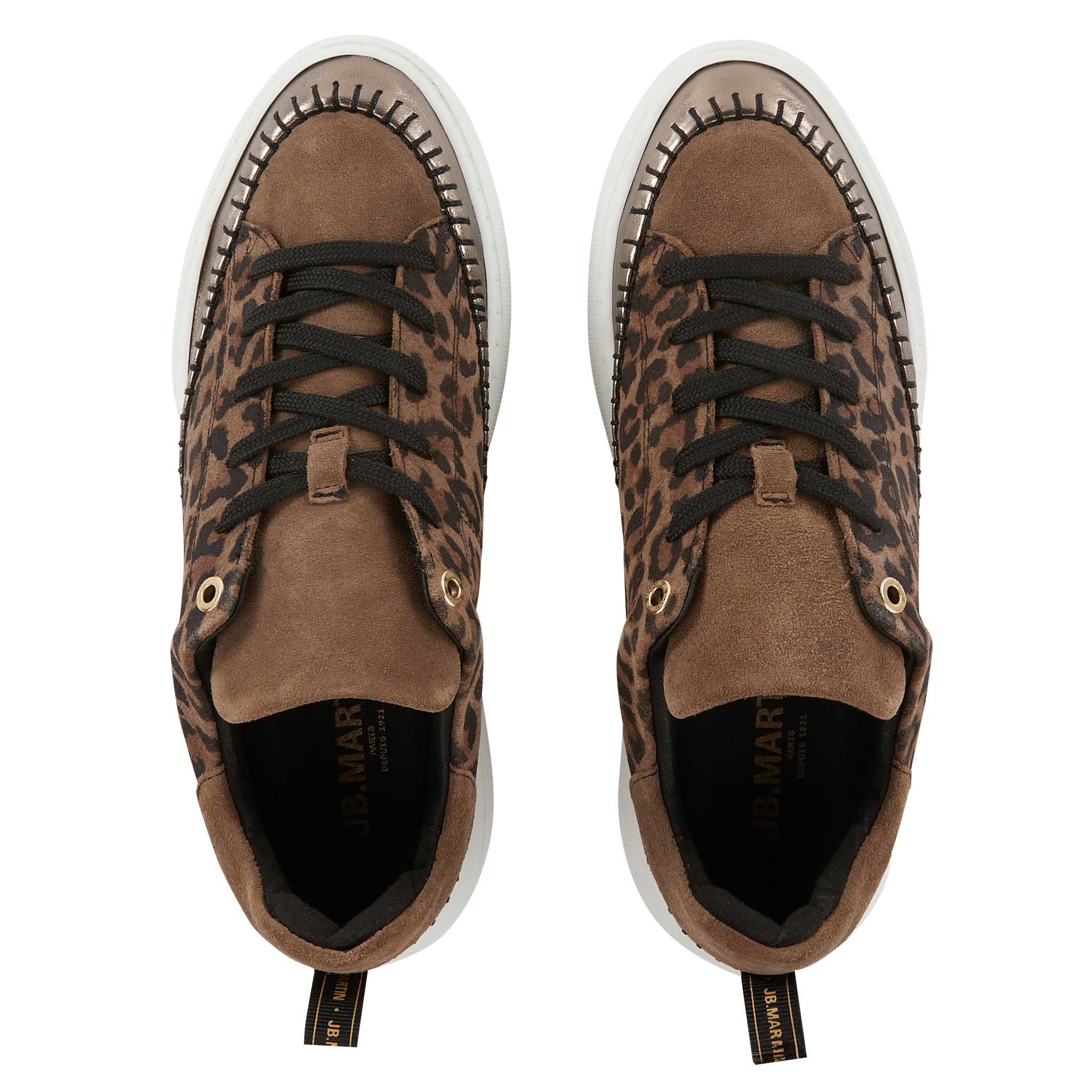 FLEUR - Basket basses en cuir| Beige