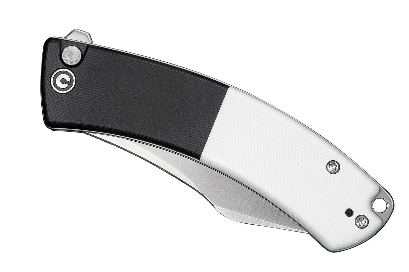 Civivi Outlaw Muk C24079-4 Satin 14C28N, Black & White G10, zakmes
