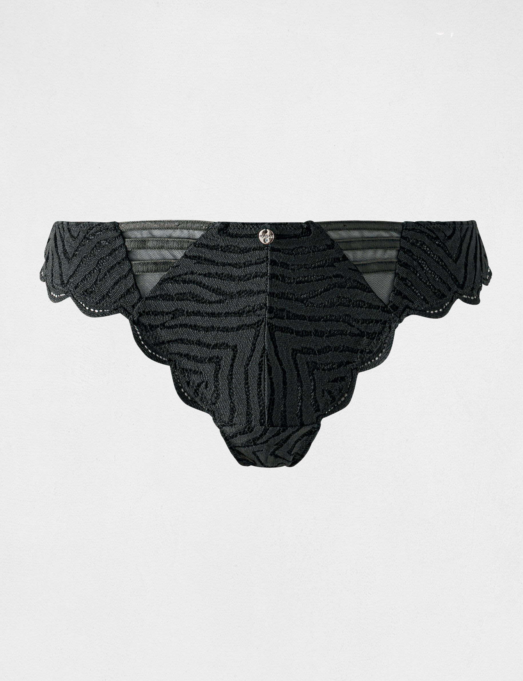 Tanga dentelle vert kaki femme - vert_kaki