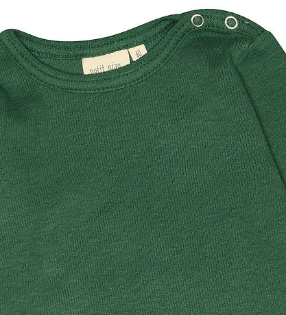 Petit Piao Bluse - Rib - Modal - Emerald Green