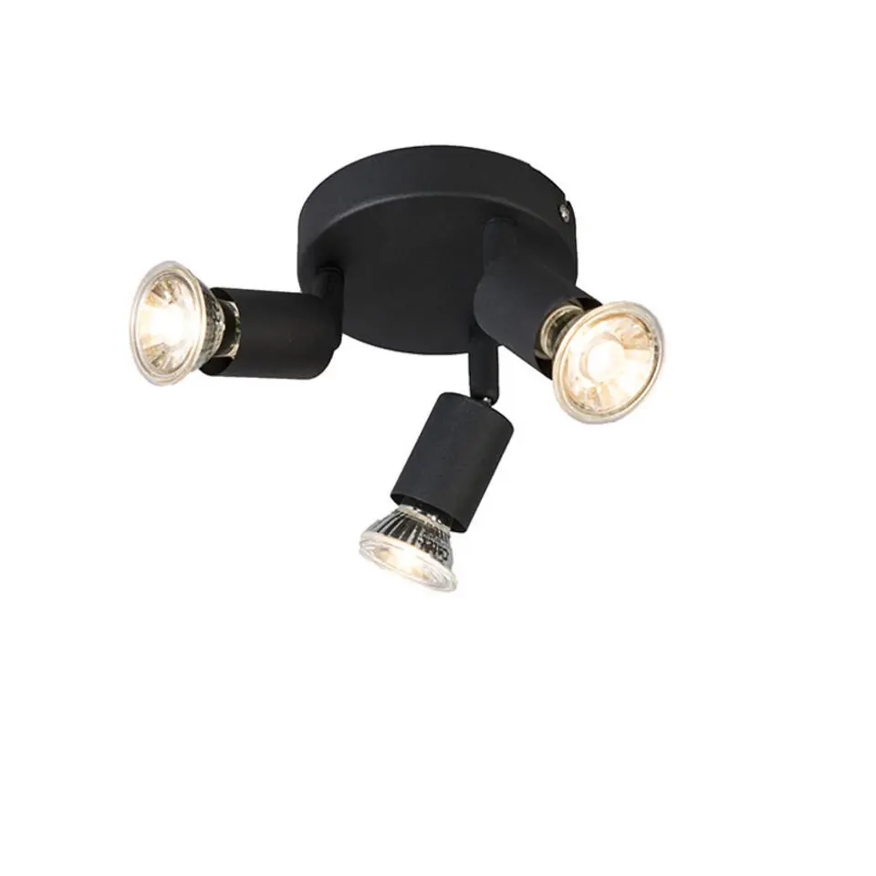 Qazqa opbouwspots jeany zwart gu10