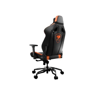 Fauteuil gamer ARMOR Titan Pro - accoudoirs réglables - appui-tête amovible - noir et orange