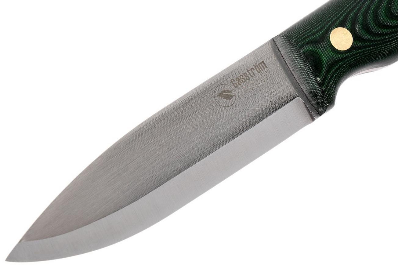 Casström No. 10 Swedish Forest Knife Green Micarta, Sleipner Scandi Grind 13103