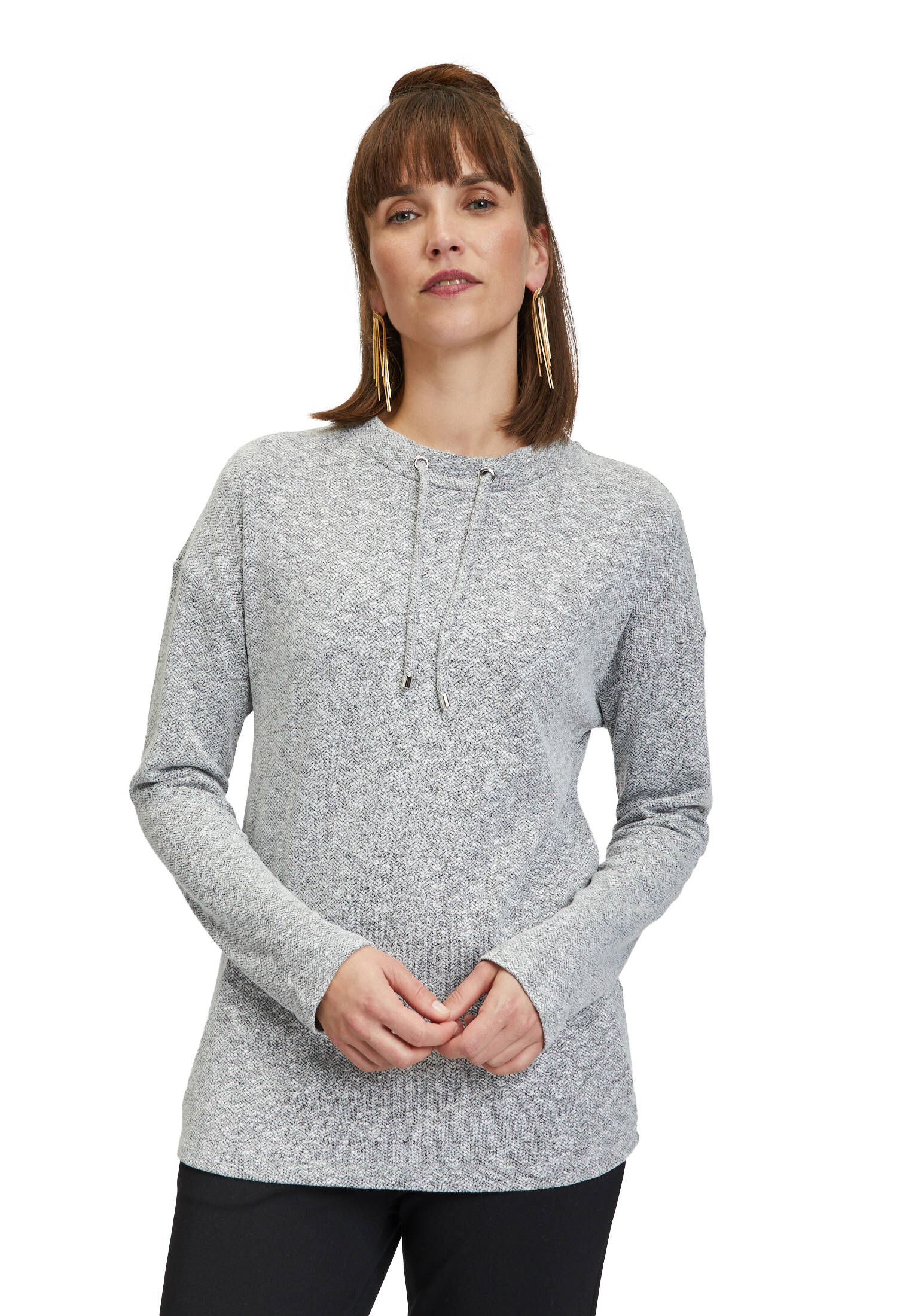 Cartoon| Damen Sweatshirt mit Stehkragen