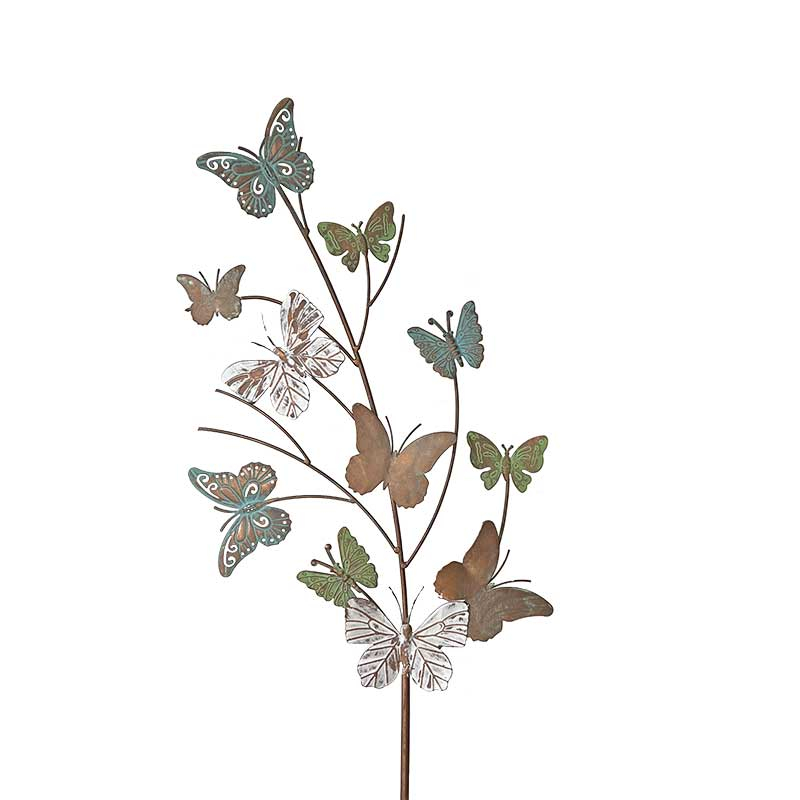 Tuteur déco papillon 33x151cm