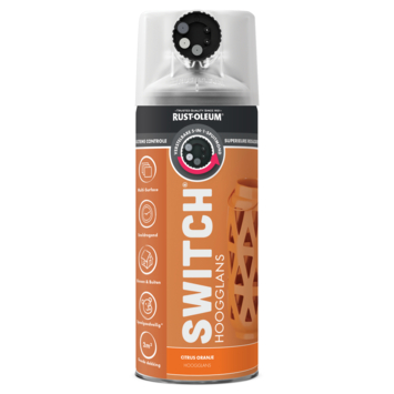 Rust-Oleum Switch spuitlak hoogglans citrus oranje 400 ml