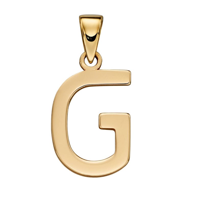 Collier lettre G en or 375/1000
