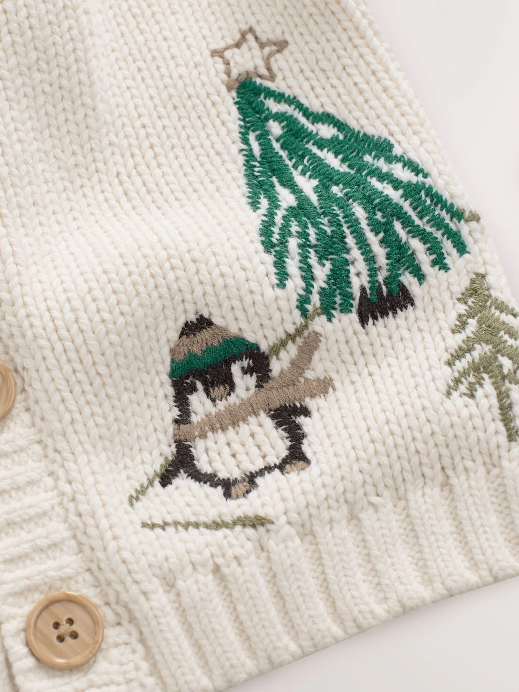 Crème pinguïn - Kerstmis Vest (3mnd-7jr)