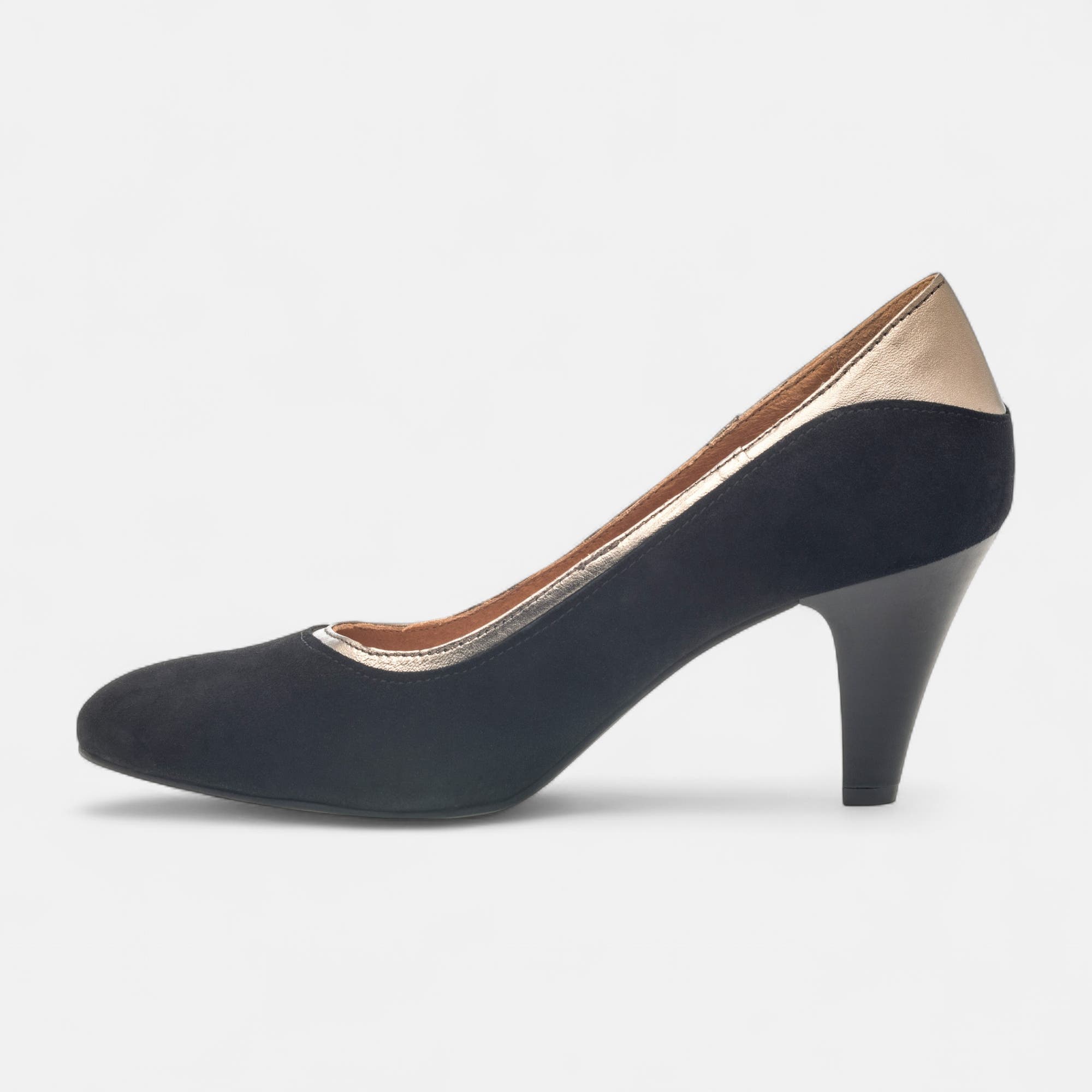 Escarpins à talon Femme en cuir noir