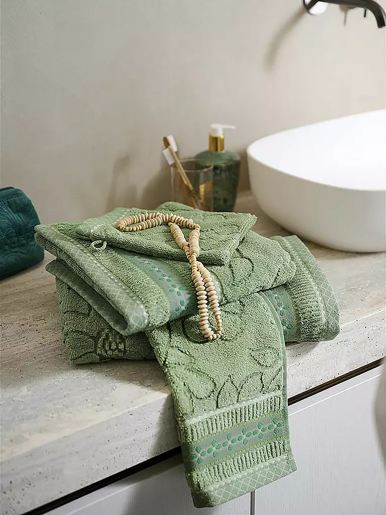 PIP STUDIO Duschtuch  JASMIN JACQUARD 70x140cm Green grün