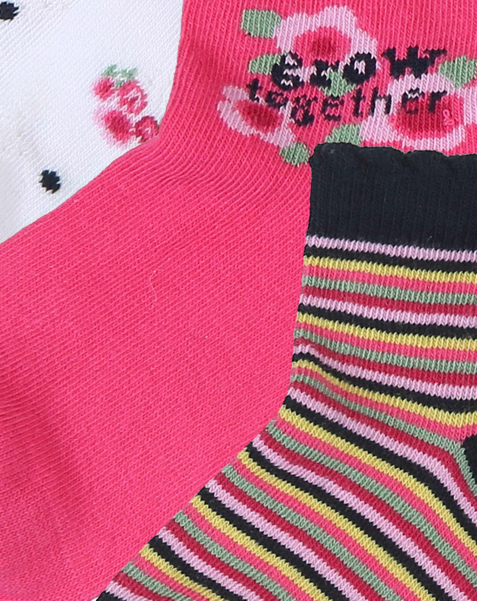 Strümpfe FUCHSIE 3er Pack in bunt