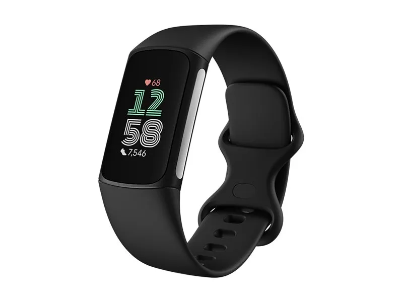 Fitbit Charge 6 - Sort aluminium - aktivitetssporer med uendelighedsbånd - silikone - obsidian - Bluetooth, NFC - 37.64 g