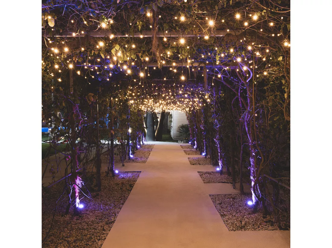 Rideau de Guirlande LED Dimmable 3000K Blanc chaud