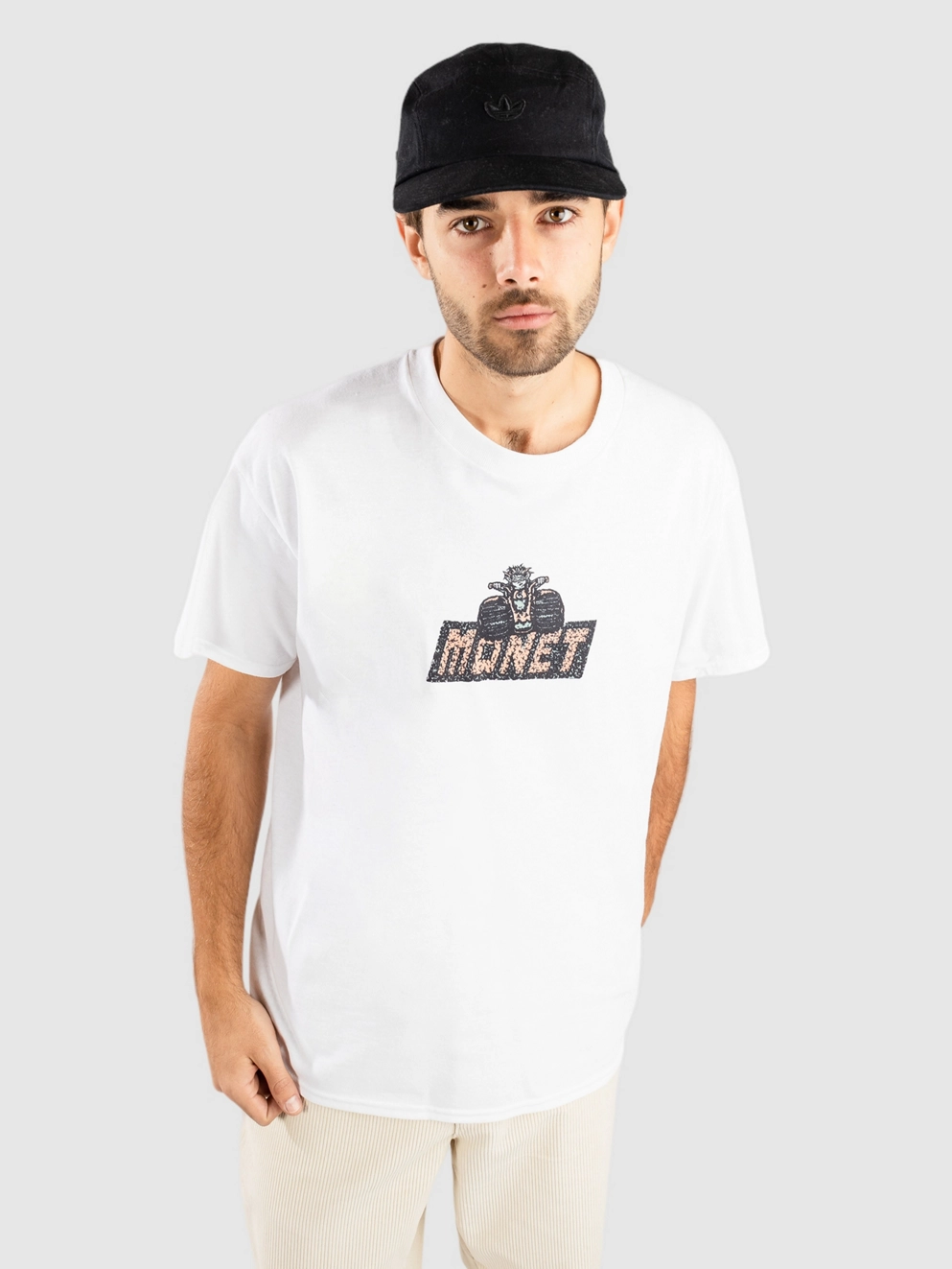 Monet Skateboards All Terrain T-Shirt white