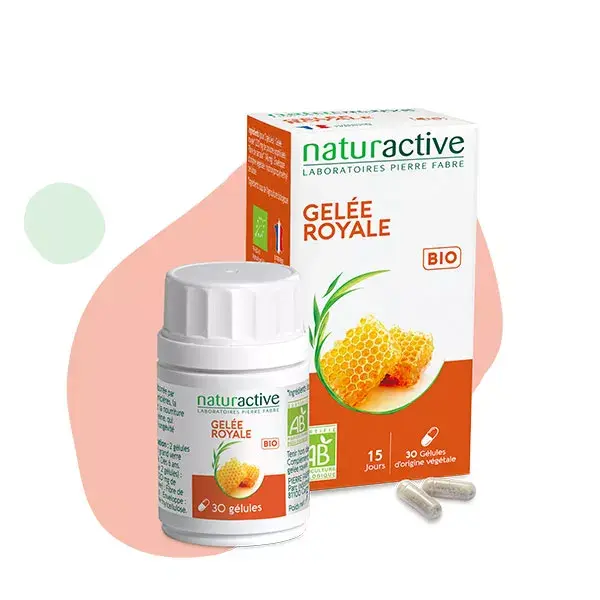 Geleia Real Orgânica Naturaactive, 30 cápsulas vegetais.