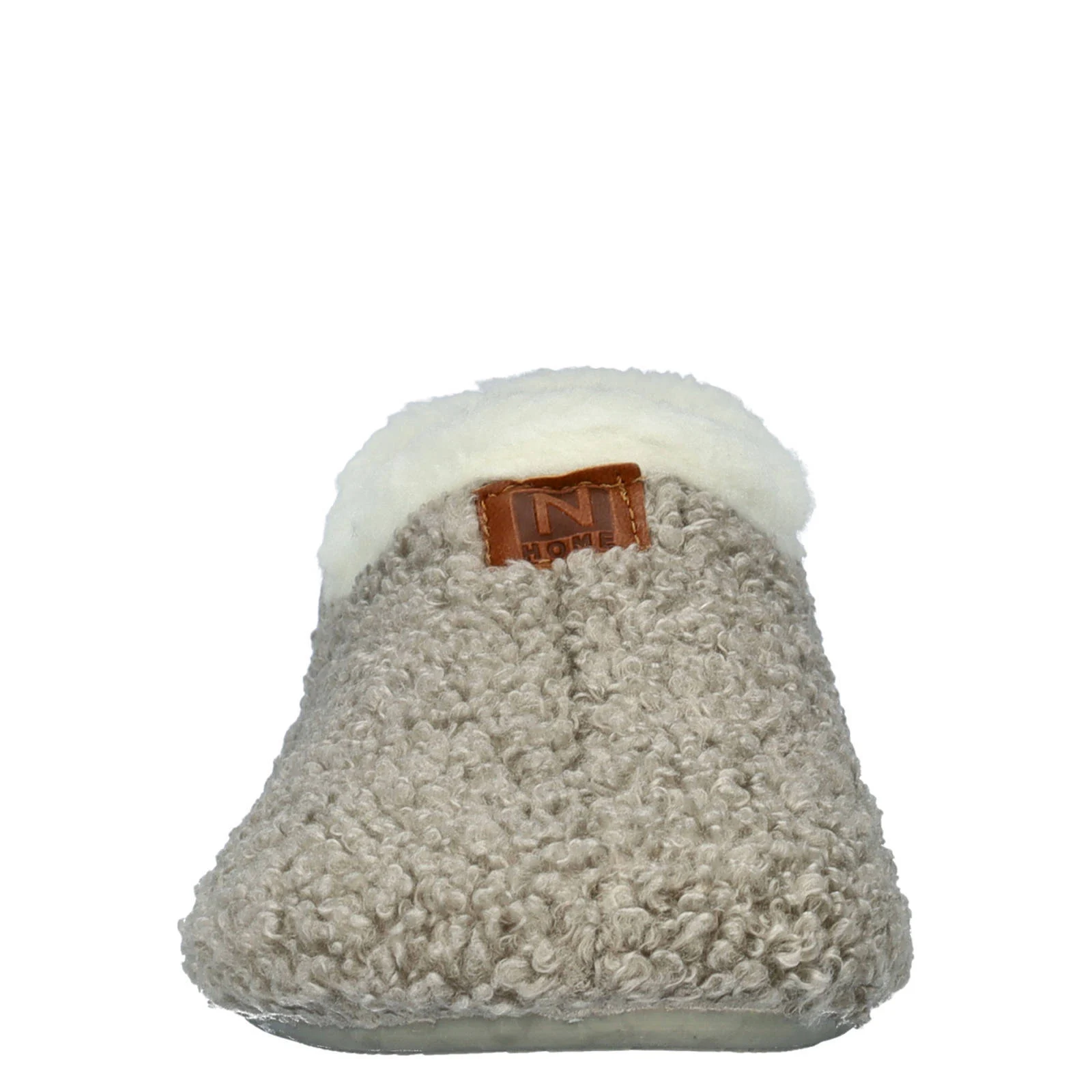 Nelson Home teddy pantoffels grijs