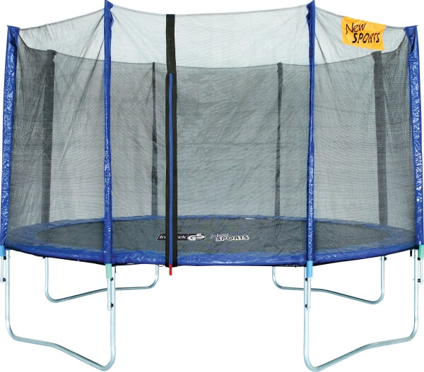 New Sports Trampolin mit Sicherheitsnetz, # 366 cm