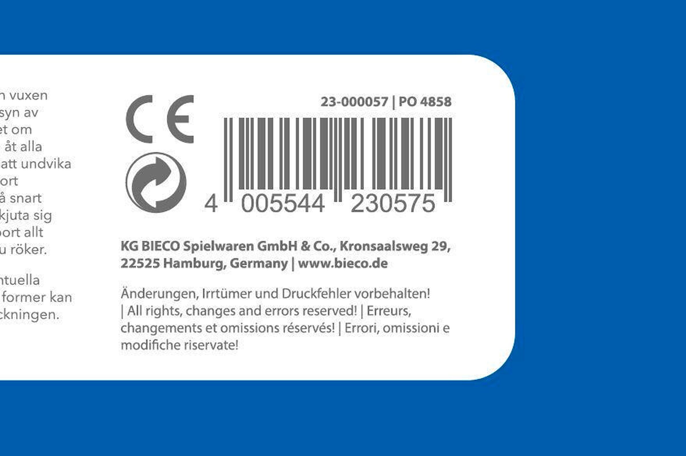 Bieco Spielbogen aus Holz Höhenverstellbar - ab Geburt Blau