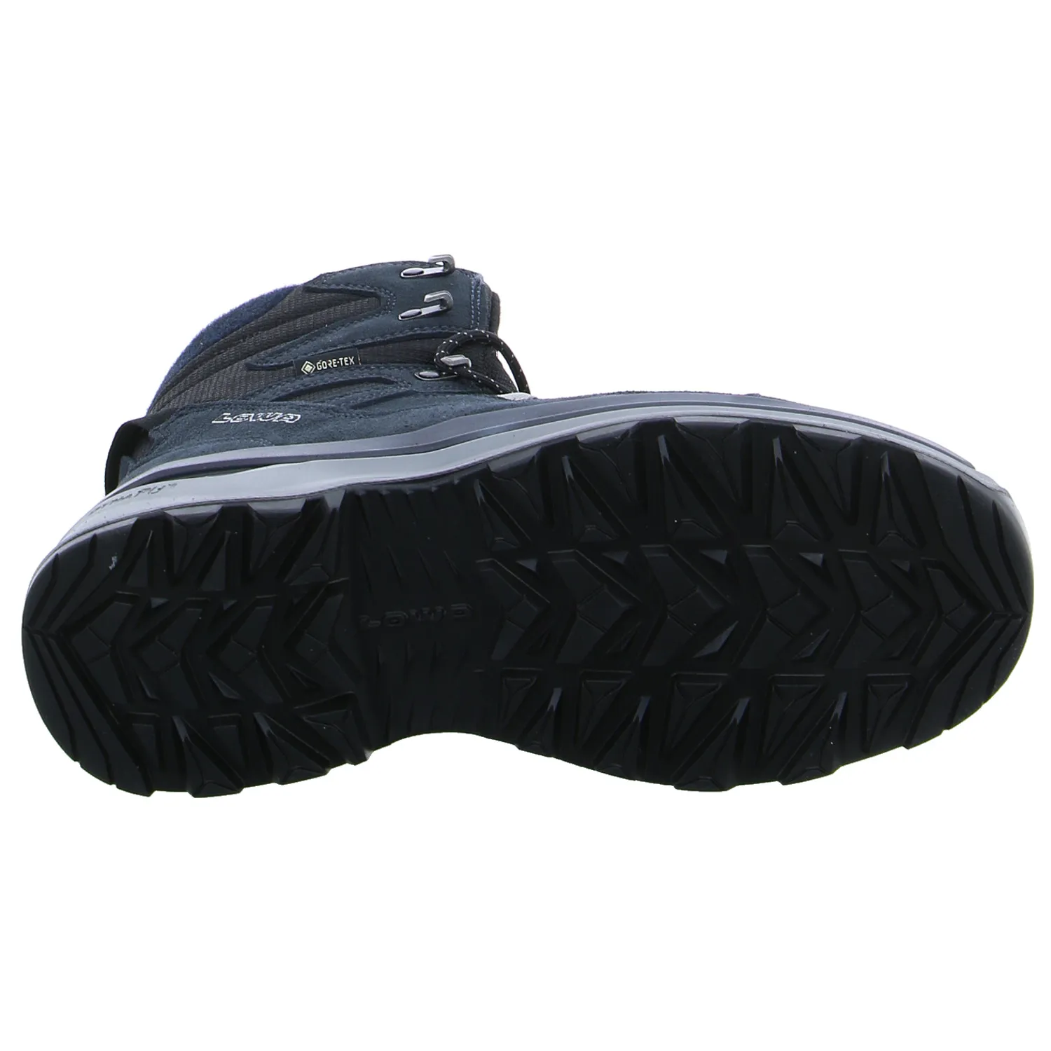 LOWA Snowboots Blau Leder