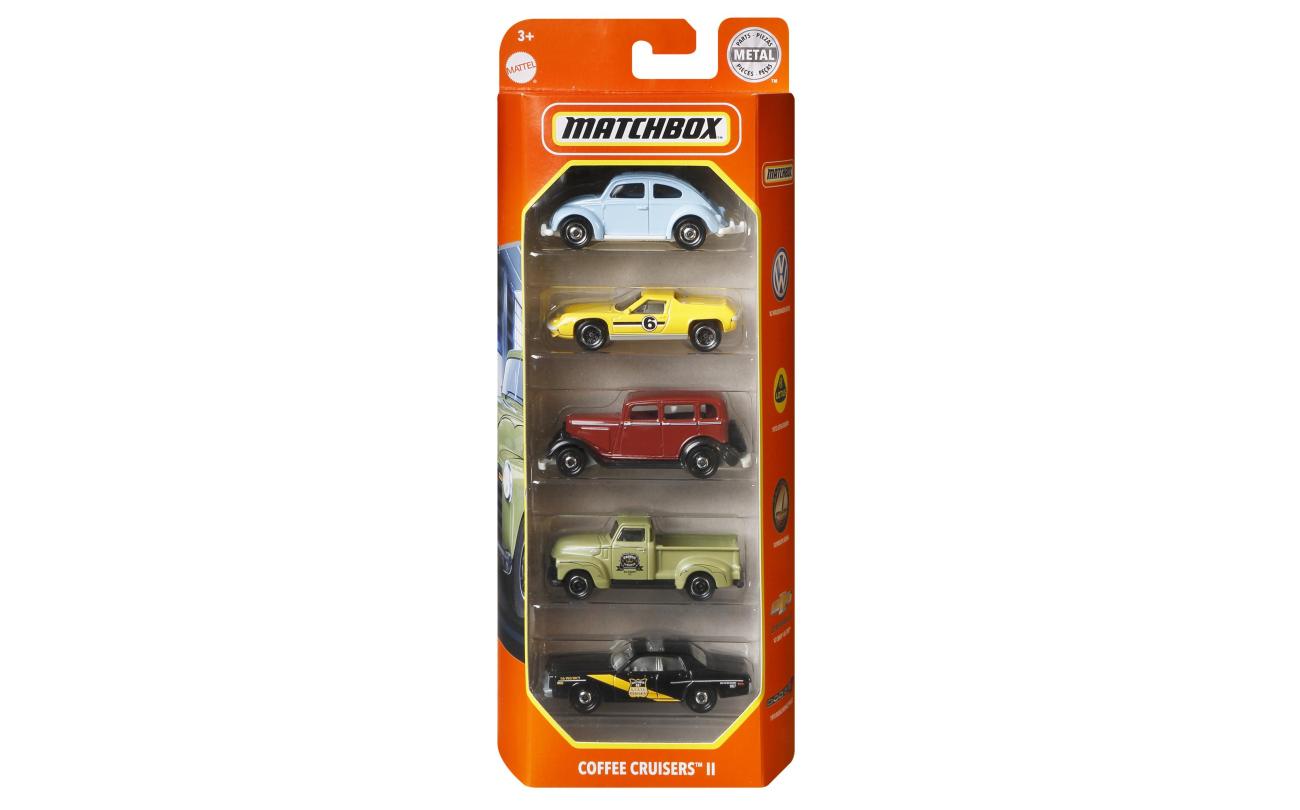 Matchbox 5-pack autootjes