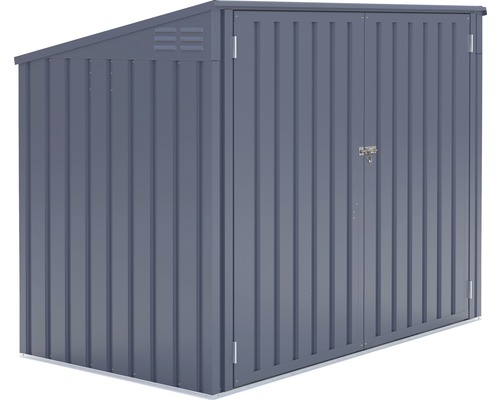 WESTMANN vuilnisbak voor 2 vuilnisbakken incl. gasveren 172 x 100 x 131 cm antraciet