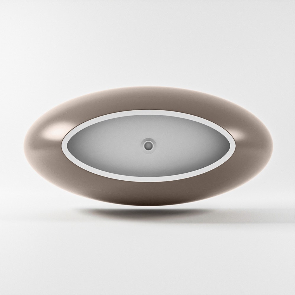 Mondiaz Float vrijstaand bad 170x80cm kleur smoke/talc